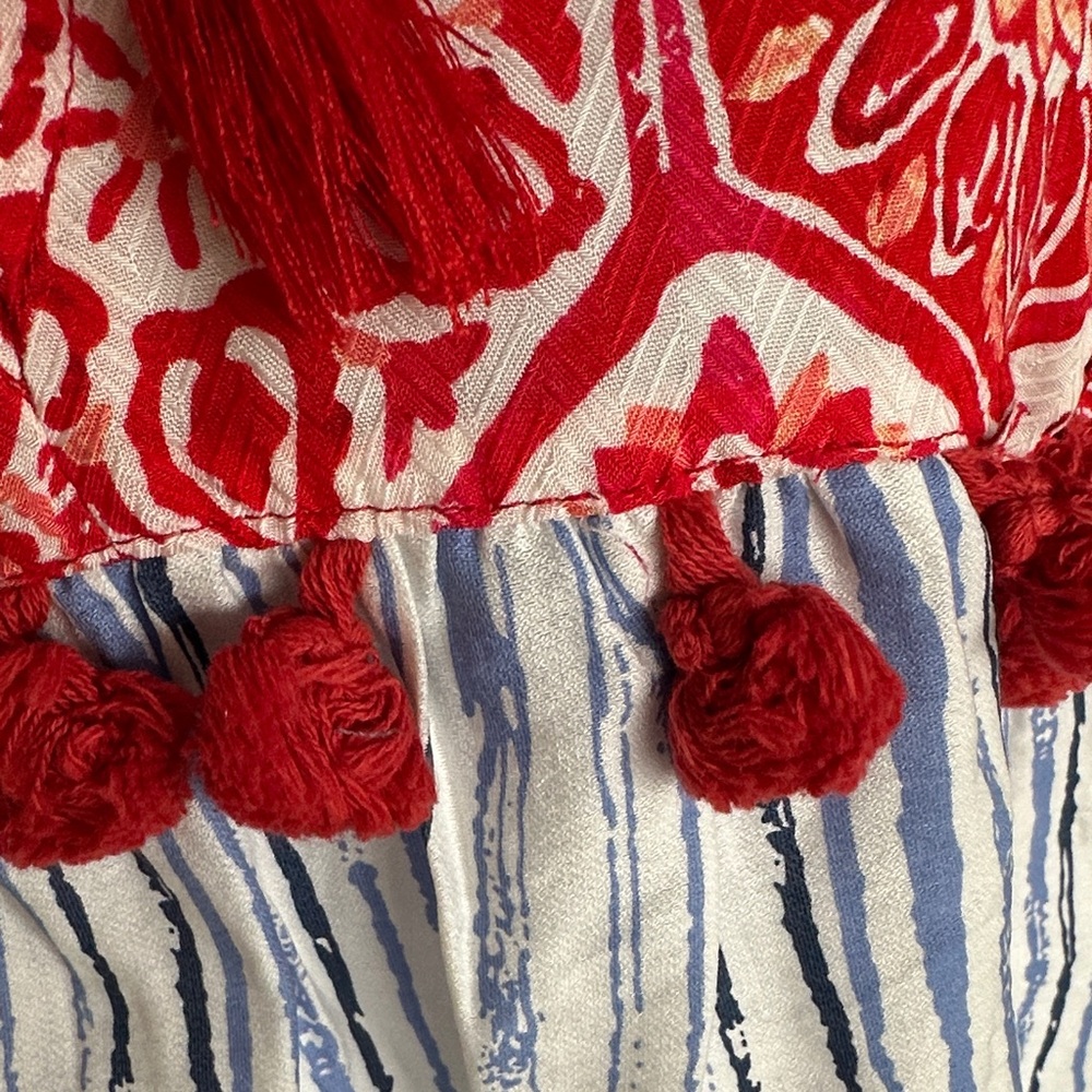 THML Red and Blue Patterned Top - image 5